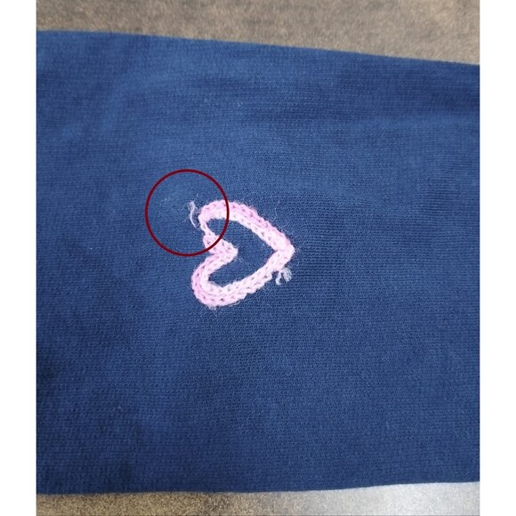 Lilly Pulitzer Rami Sweatshirt Pullover Top Heart Embroidered Cotton XS 279763 - Picture 10 of 10